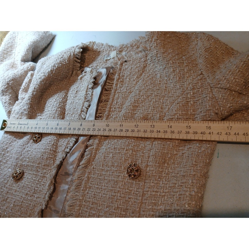 Alythea Cream Blazer with Gold Buttons - Picture 9 of 12